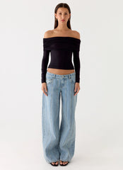 Better Now Long Sleeve Top - Black