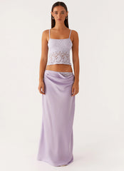 Nancy Lace Top - Lilac