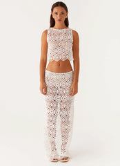 Mika Crochet Top - White