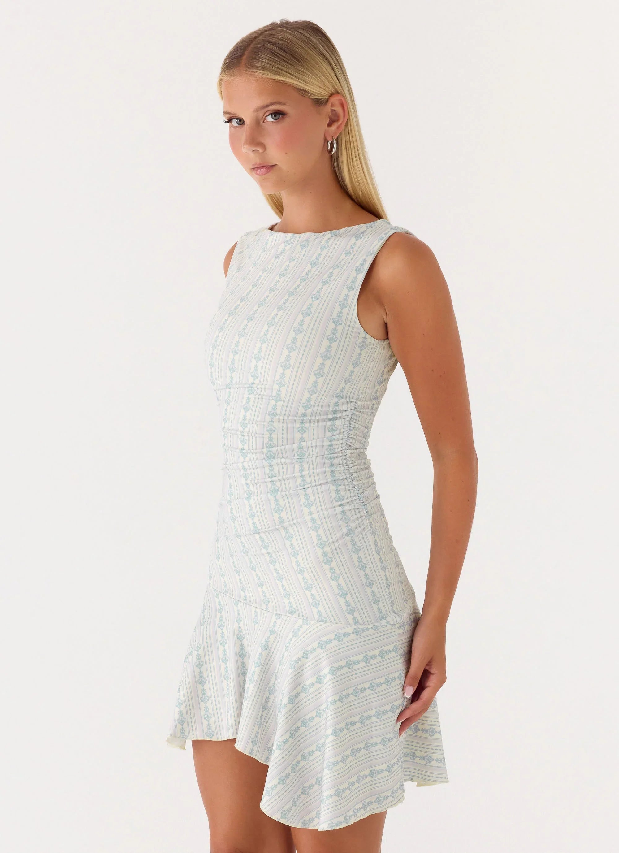 Summer Delight Mini Dress - Vintage Stripe