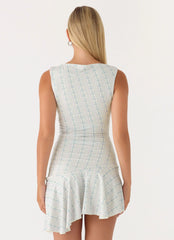Summer Delight Mini Dress - Vintage Stripe